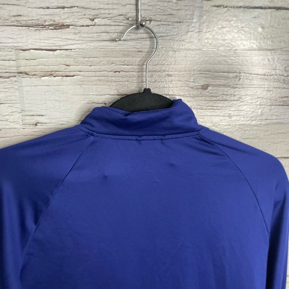 Adidas sweater jacket athletic size small purple blue with black stripes small - Picture 6 of 12